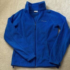 Columbia Royal Blue Zip-Up Fleece Jacket